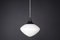 Large Mid-Century Pendant in Opaline Glass, Europe, 1950s 6