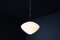 Large Mid-Century Pendant in Opaline Glass, Europe, 1950s 11