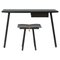 Georg Console Table and Stool in Black Oak attributed to Chris Liljenberg Hallstrøm for Fritz Hansen, 2010s, Set of 2 1