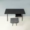 Georg Console Table and Stool in Black Oak attributed to Chris Liljenberg Hallstrøm for Fritz Hansen, 2010s, Set of 2, Image 3