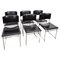 SM08 Dining Chairs in Black Leather attributed to Cees Braakman for Pastoe, 1960s, Set of 6 1