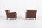 Vintage Brown Leather Armchairs from Mogens Hansen, Denmark, 1980s, Set of 2 4