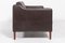 Two Seat Brown Leather Sofa from Mogens Hansen, Denmark 6