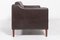 Two Seat Brown Leather Sofa from Mogens Hansen, Denmark, Image 6