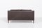 Sofá de dos plazas de cuero marrón de Mogens Hansen, Dinamarca, Imagen 8