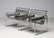 Grey Leather Wassily Armchairs by Marcel Breuer for Gavina, 1960s, Set of 2 11