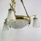 Lámpara de araña Art Déco atribuida a Muller Freres Luneville & Atelier Petitot, años 30, Imagen 10