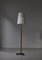 Danish Modern Oak & Brass Adjustable Floor Lamp by Svend Aage Holm Sørensen, 1960s 3