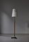 Lampadaire Ajustable Moderne en Chêne et Laiton par Svend Aage Holm Sørensen, Danemark, 1960s 3