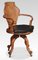 Oak Office Revolving Desk Chair, Image 1