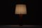 Lámpara de mesa de cuero atribuida a Bergboms, Suecia, años 60, Imagen 2