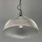 Art Deco Industrial Glass Pendant Lamp from Holophane, France, 1930s 4