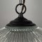 Art Deco Industrial Glass Pendant Lamp from Holophane, France, 1930s 15