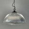 Art Deco Industrial Glass Pendant Lamp from Holophane, France, 1930s 6