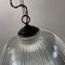 Art Deco Industrial Glass Pendant Lamp from Holophane, France, 1930s, Image 13