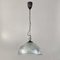 Lámpara colgante industrial Art Déco de vidrio de Holophane, Francia, años 30, Imagen 2