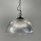 Art Deco Industrial Glass Pendant Lamp from Holophane, France, 1930s 5