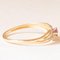 Vintage 18k Yellow and White Gold Ring with Synthetic Ruby ​, 1970s 6