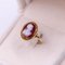 Vintage 18k Gold Agate Cameo Ring, 1960s 3