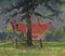 William Henry Innes, Paesaggio di una fattoria, Metà del XX secolo, Dipinto ad olio, Immagine 4