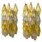 Yellow and Clear Poliedri Sconces by Carlo Scarpa for Venini, 1980s 1