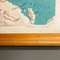 Modern Italian Topographic Geographical Map in Wood Frame of Europe, 1950s-1990s 14