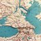 Carta geografica topografica moderna in legno d'Europa, Italia, anni '50-'90, Immagine 9