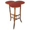 Tavolino da caffè Art Déco con ripiano in legno rosso e bambù, anni '50, Immagine 1