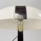Italian Modern Brown Metal and White Plastic Table Lamp, 1970s 13