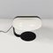 Italian Modern Brown Metal and White Plastic Table Lamp, 1970s, Image 9
