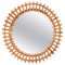 Mid-Century Italian Round Mirror in Rattan, Bamboo and Wicker attributed to Franco Albini, 1970s, Image 1