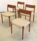 Vintage Danish Dining Room Chairs from Borup, Set of 4, Image 1