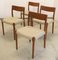 Vintage Danish Dining Room Chairs from Borup, Set of 4, Image 7