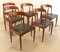 Vintage Dining Chairs attributed to Johannes Andersen for Uldum, Set of 6, Image 6