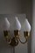 Danish Modern 3-Armed Tulip Wall Lamps from Fog & Mørup, 1950s, Set of 2 9