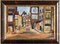 French School Artist, Streetscape, Oil Painting on Canvas, Mid-20th Century, Framed 6