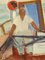 Sea Catch, 1950s, Peinture à l'Huile, Encadré 12