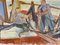 Sea Catch, 1950s, Oil Painting, Framed 11