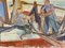 Sea Catch, 1950s, Peinture à l'Huile, Encadré 11