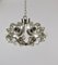 Crystal Glass Flower Pendant attributed to Sische, Germany, 1970s 12