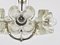 Crystal Glass Flower Pendant attributed to Sische, Germany, 1970s 5