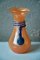 Orange & Blaue Vase aus Glaspaste, 1960er 2