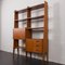 Mid-Century Italian Free Standing Shelf or Room Divider with Bar Cabinet or Hidden Desk, 1970s 6