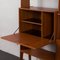 Biombo o estantería italiano Mid-Century de pie con mueble bar o escritorio oculto, años 70, Imagen 13