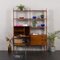 Mid-Century Italian Free Standing Shelf or Room Divider with Bar Cabinet or Hidden Desk, 1970s, Image 21