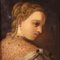 German Artist, Portrait of a Young Noblewoman, Late 19th Century, Oil on Canvas, Framed 6