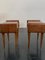 Rosewood Bedside Tables with Brass Tips, 1950s, Set of 2 3