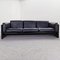 Black Leather Sofa by Gavina for Studio Simon, 1970s, Image 1