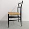 Mod. 646 Dining Chairs in Black Ash and Straw by Gio Ponti for Cassina, 1952, Set of 4, Image 19