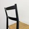 Mod. Chaises de Salle à Manger 646 en Frêne Noir et Paille par Gio Ponti pour Cassina, 1952, Set de 4 20